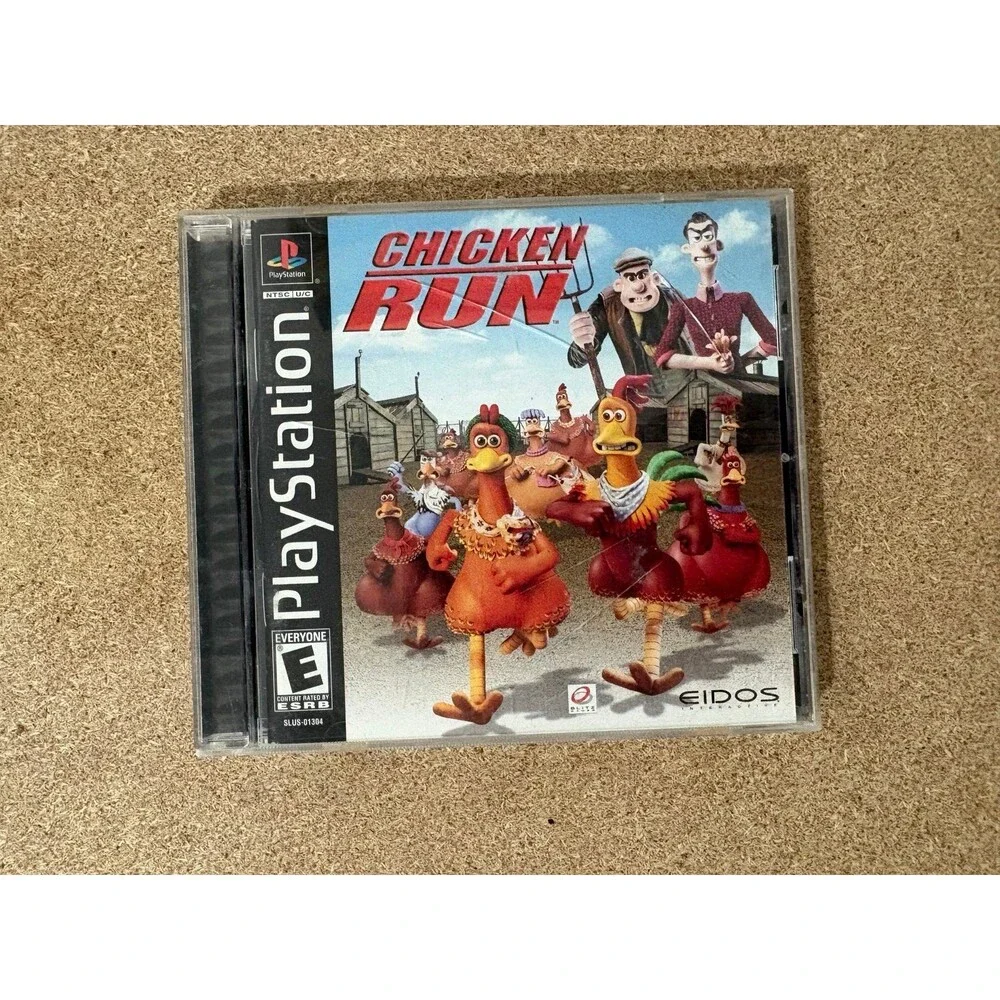 Chicken Run PS1 (Sony PlayStation 1, 2000) Complete W/ Manual & Reg Card Tested